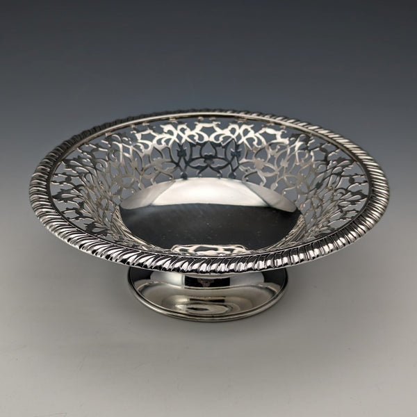 1892 American antique sterling silver footed dish 205g Howard & Co.